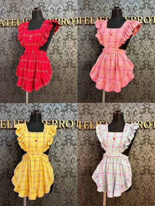 【Violet Fane】ヴァイオレットフェーン HAPPY TARTANSエプロン