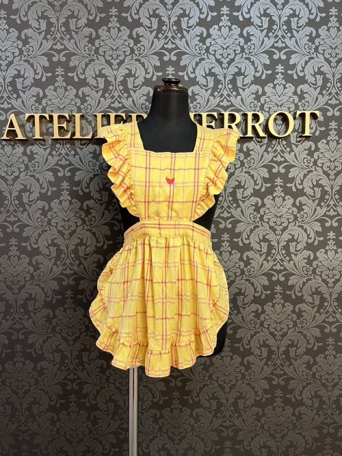 【Violet fane】HAPPY TARTANS スペシャルセット(エプロン+ベレー)
