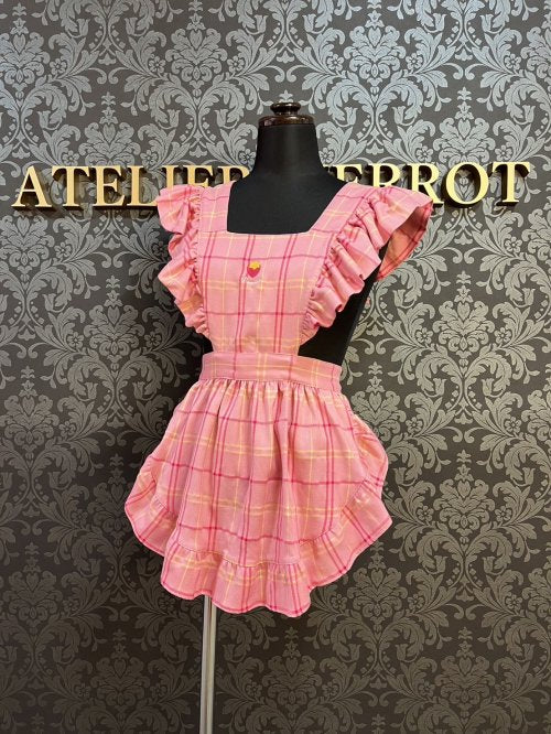 【Violet fane】HAPPY TARTANS スペシャルセット(エプロン+ベレー)