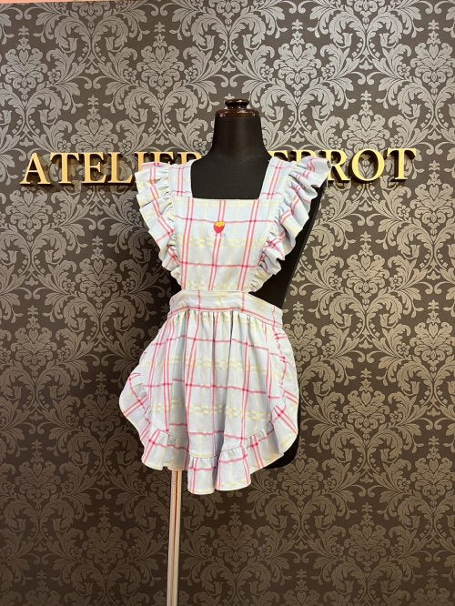 【Violet fane】HAPPY TARTANS スペシャルセット(エプロン+ベレー)
