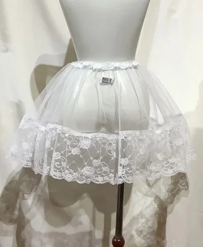 【MARBLE】マーブル レース付きインナーパ二エ:白×白レース LL〜4Lサイズ