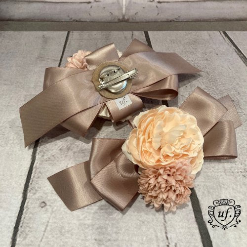 【Uf】ウフ ロマンティックブルームキャペリーヌ ミルクティブラウン