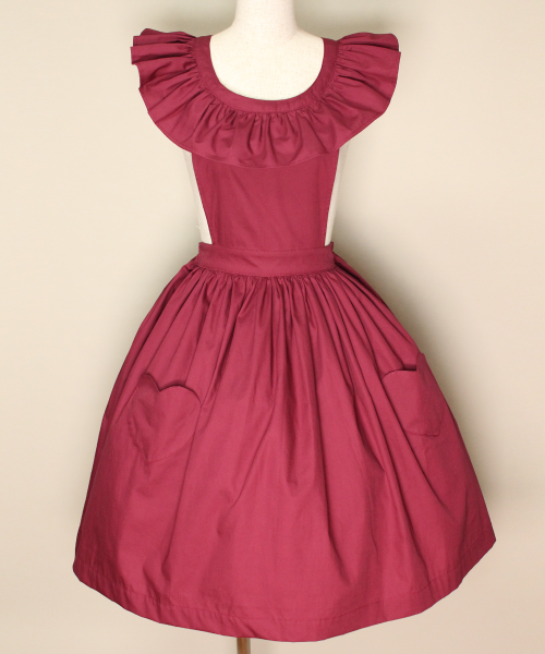 【HERHUM】ハーハム Natalieジャンパースカート ワイン