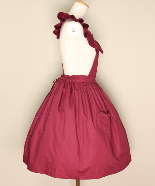 【HERHUM】ハーハム Natalieジャンパースカート ワイン