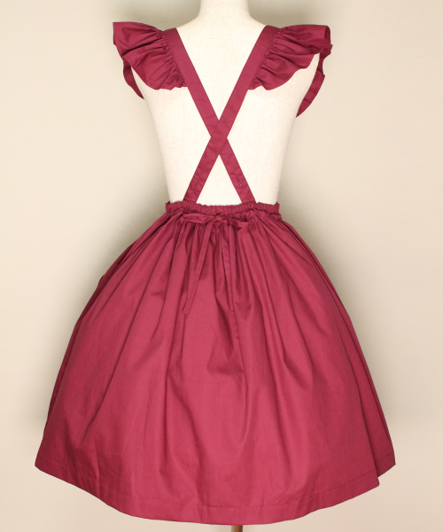 【HERHUM】ハーハム Natalieジャンパースカート ワイン