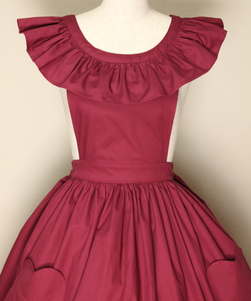 【HERHUM】ハーハム Natalieジャンパースカート ワイン