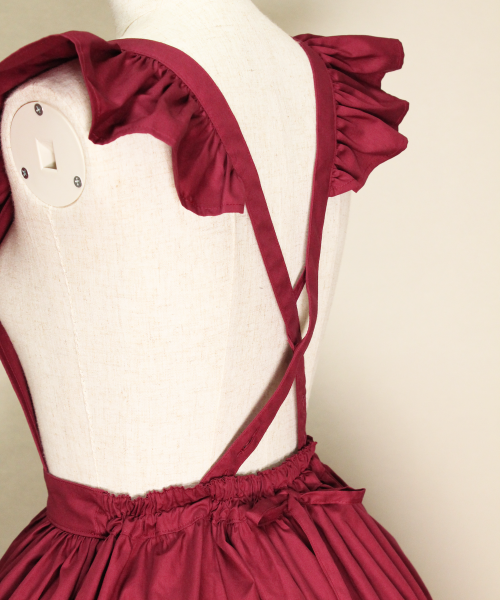 【HERHUM】ハーハム Natalieジャンパースカート ワイン