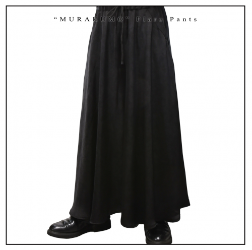 【MiDiom】ミディオム "MURAKUMO" Flare Pants Black