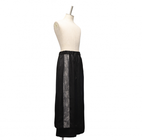 【MiDiom】ミディオム "MURAKUMO" Layered Pants Black