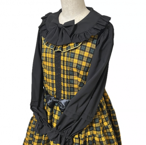 【heavenly garden 】ヘヴンリィ ガーデン タータンチェックジャンパースカート・イエロー