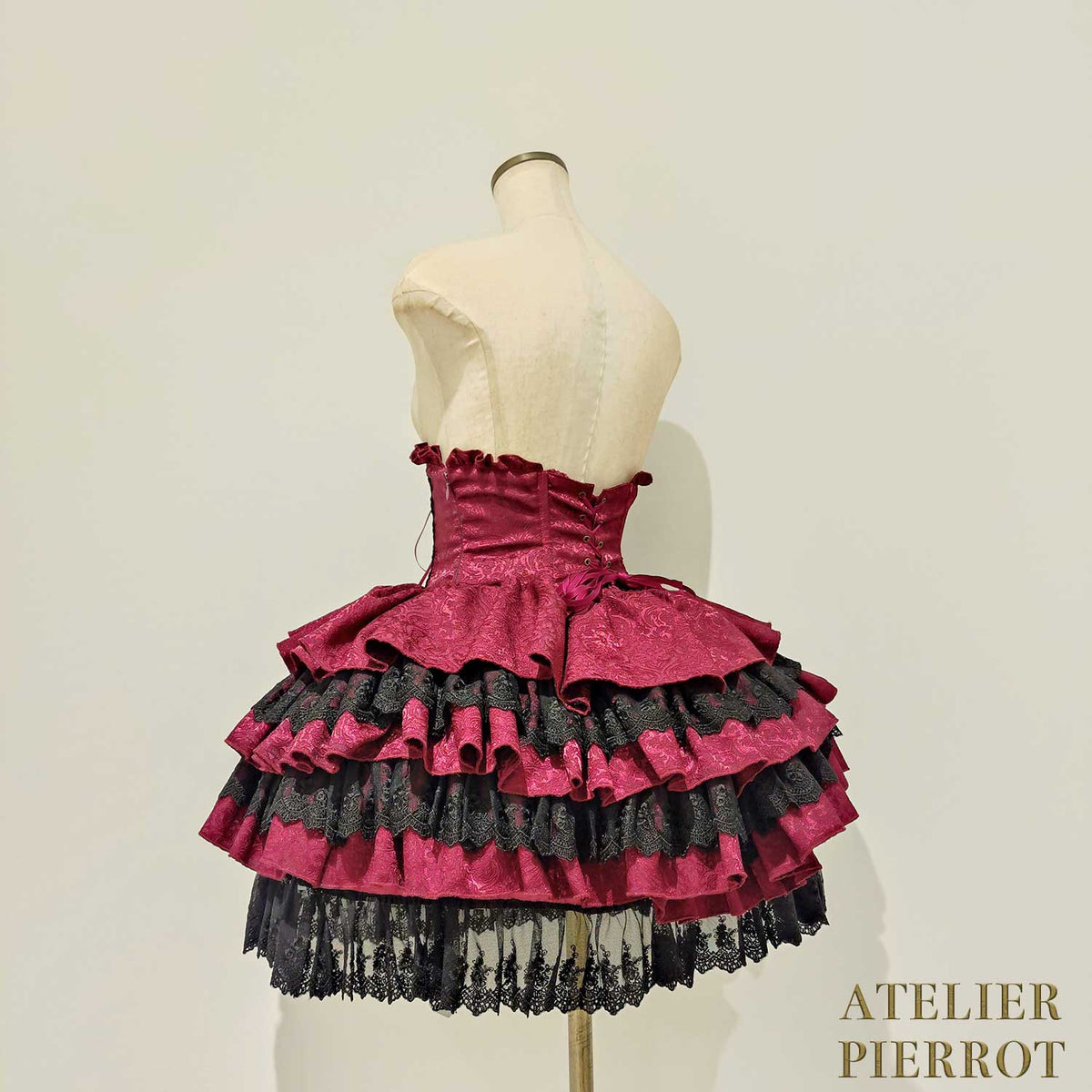【ATELIER PIERROT】 Royal Nocturne Mini Corset Skirt ホワイト/ピンク/ワイン/グリーン/ネイビー/ブラック