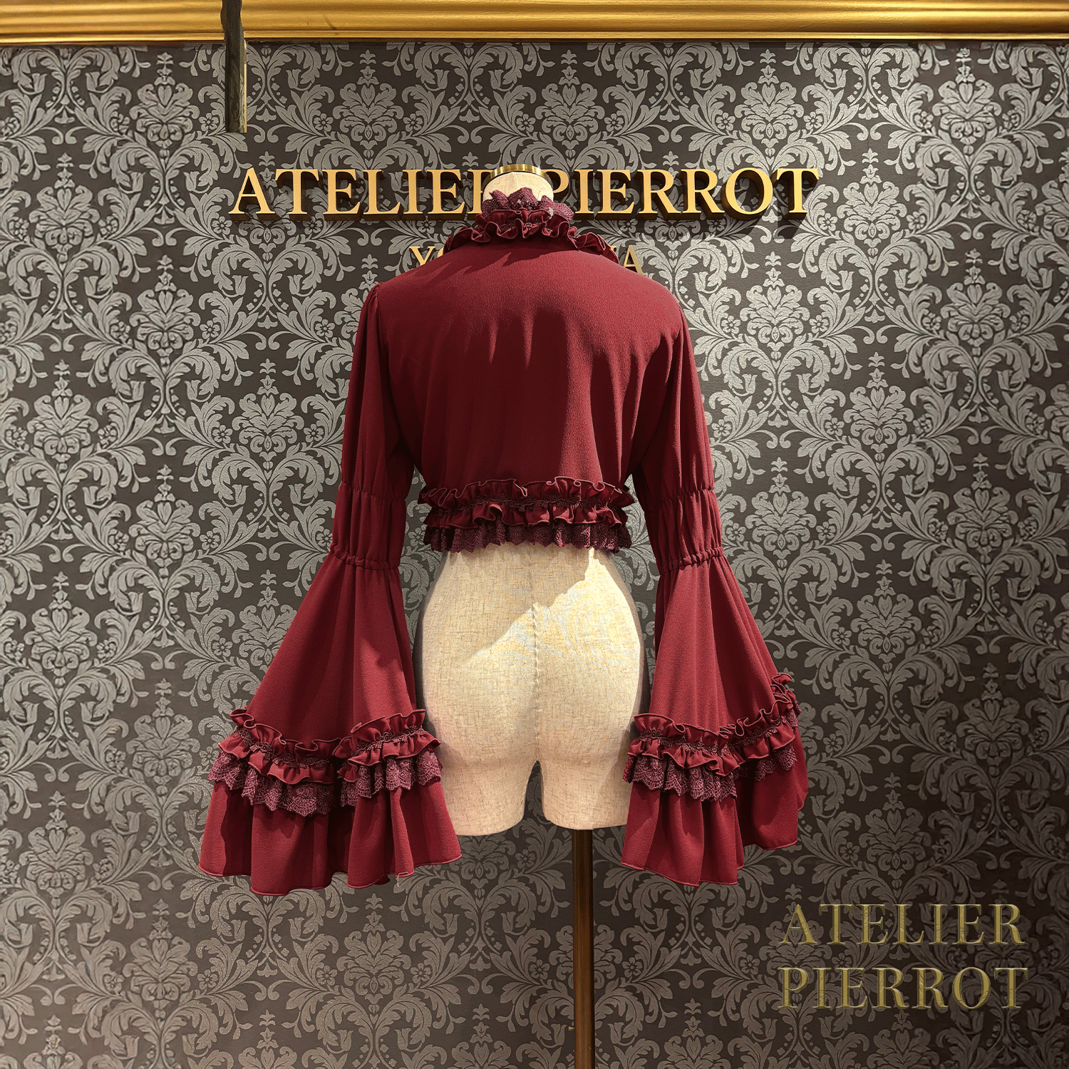 【ATELIER PIERROTPrincess Sleeve Bolero白/酒/海蓝色/黑