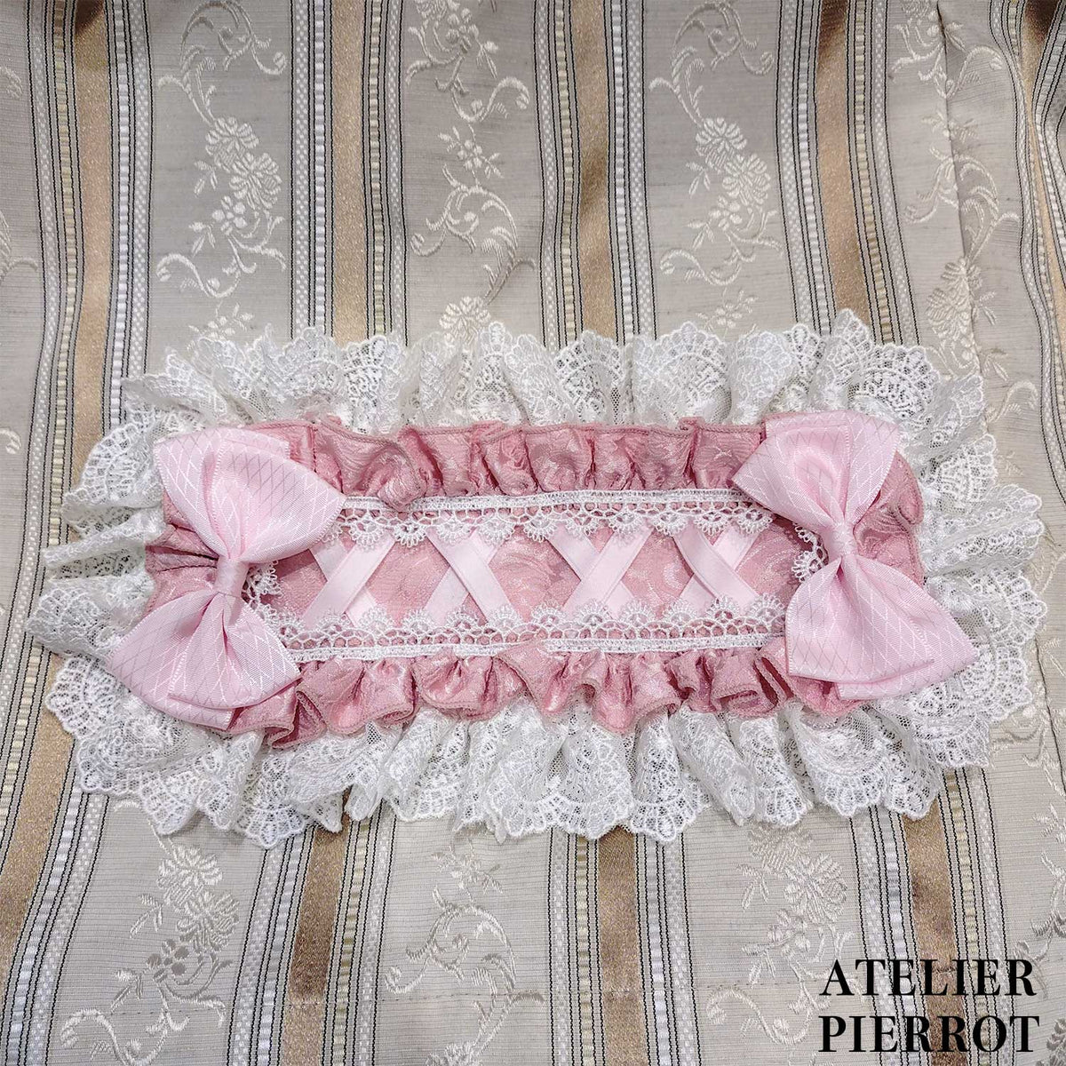 【ATELIER PIERROT】 Royal Nocturne Headdress ホワイト/ピンク/ワイン/グリーン/ネイビー/ブラック