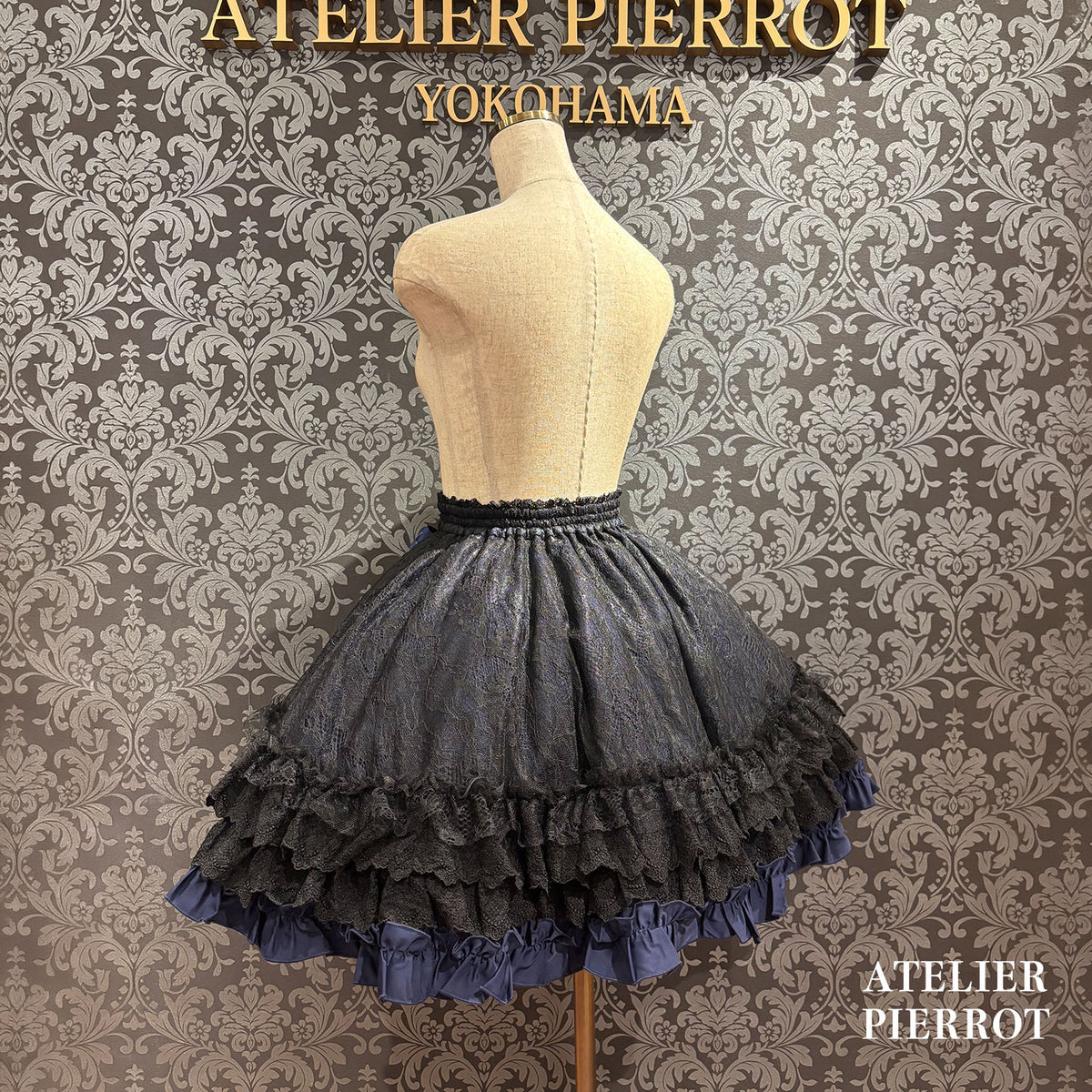 【ATELIER PIERROT】 ★现已接受预订★ Lacrimosa 系带裙White/Bordeaux/Purple/Navy/Black