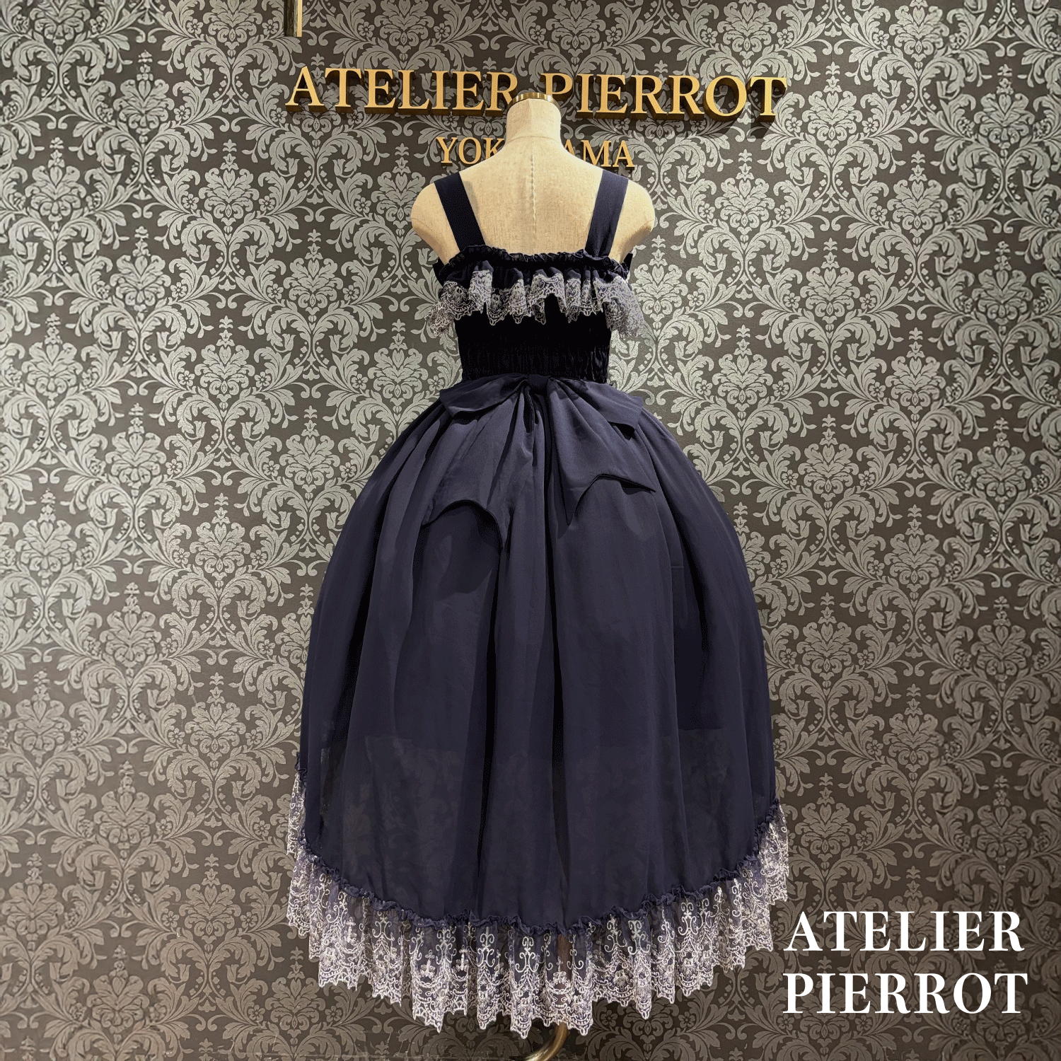 【ATELIER PIERROT】 Celestial Veil JSK White/Bordeaux/Purple/Navy/Black Size1/Size2