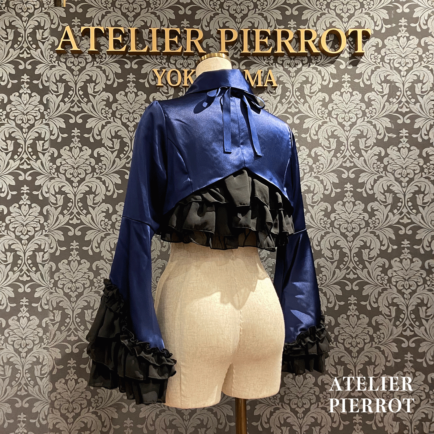 【ATELIER PIERROT】 Valkyrie Chaqueta de volante White/Burdeos/Navy/Negro x Blanco/Negro ★Lanzado a mediados a finales de agosto★