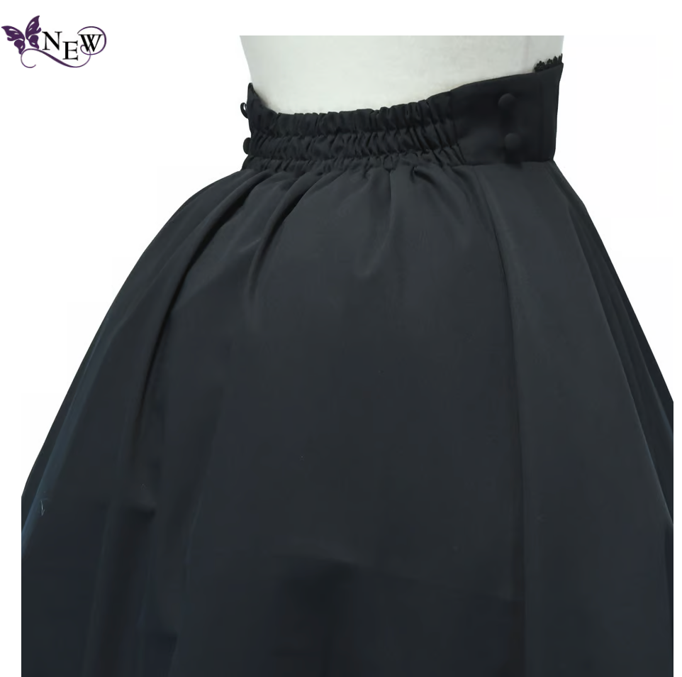 【Sheglit】シェグリット "Victorian"バッスルスカート ライトグレー/ブラック