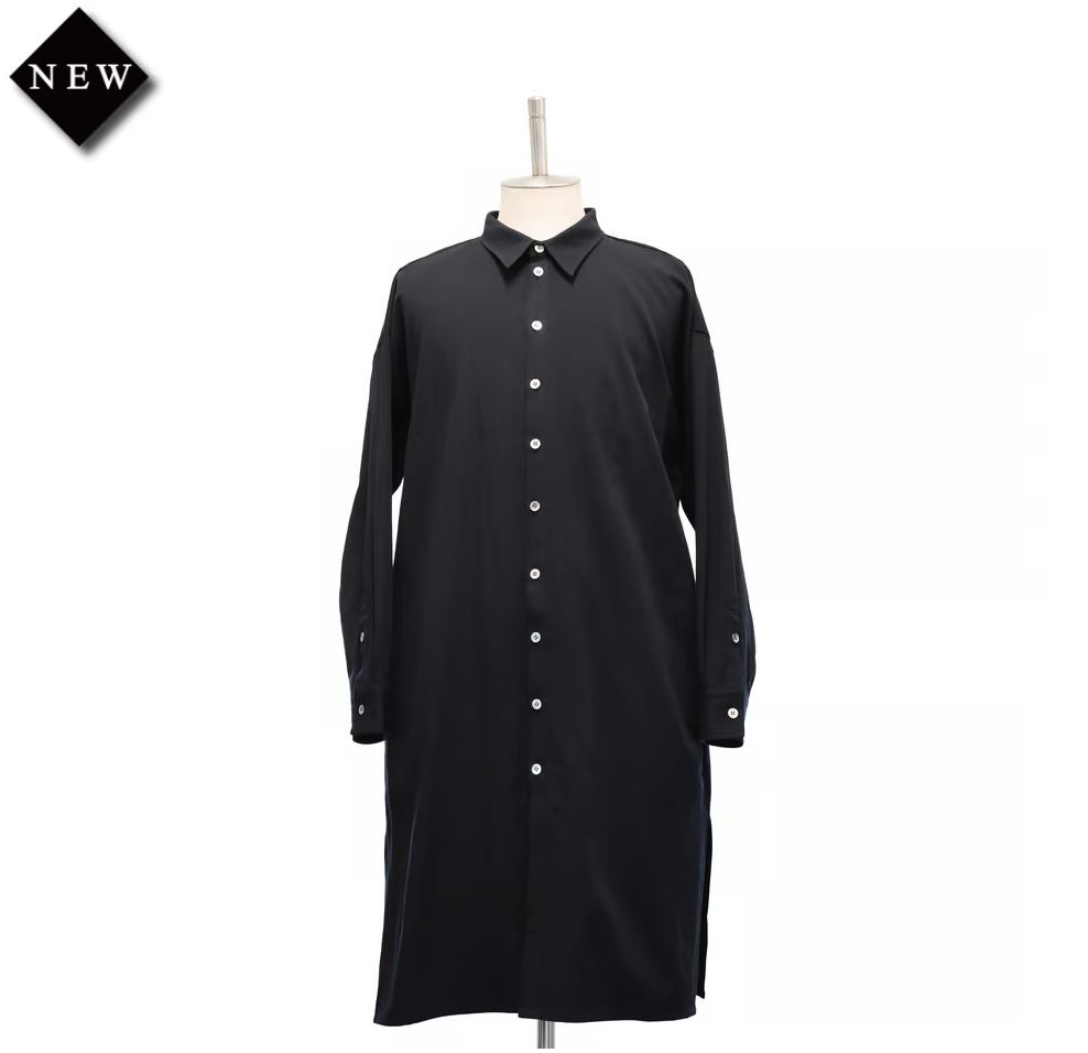 【MiDiom】ミディオム Storm Shield Over Shirt Black