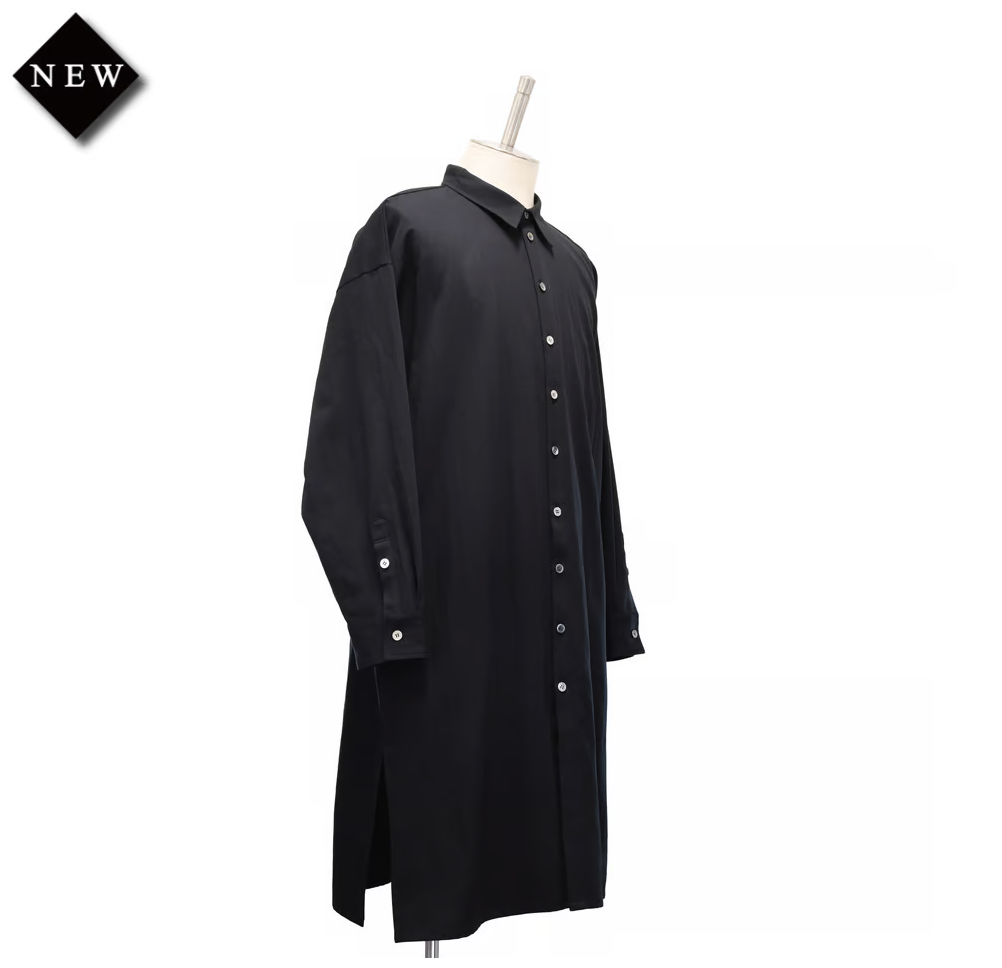 【MiDiom】ミディオム Storm Shield Over Shirt Black