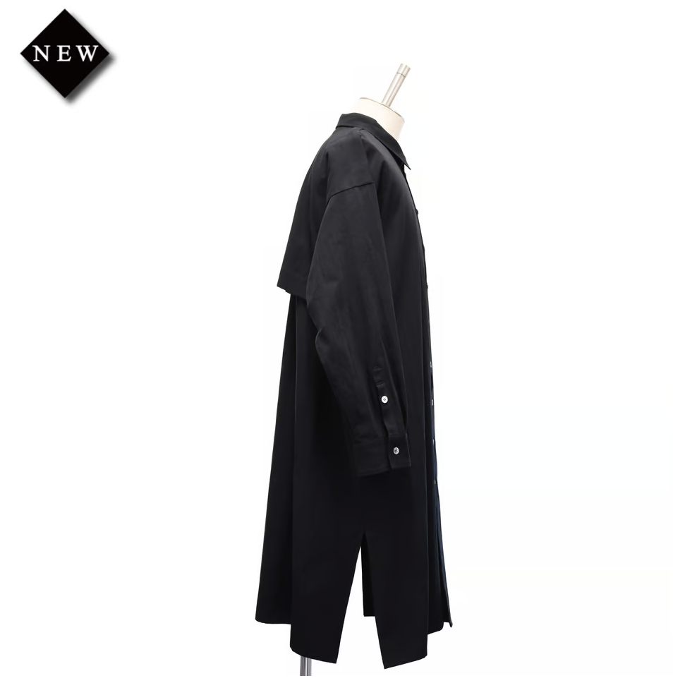【MiDiom】ミディオム Storm Shield Over Shirt Black