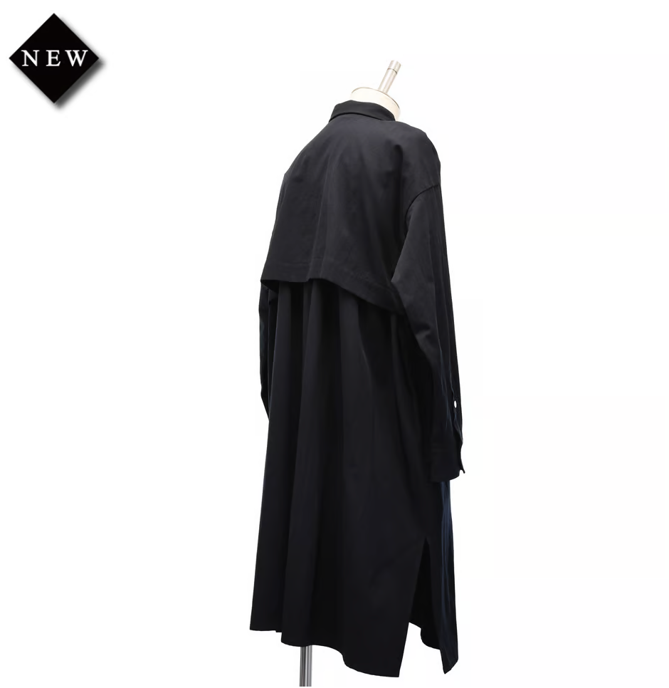 【MiDiom】ミディオム Storm Shield Over Shirt Black