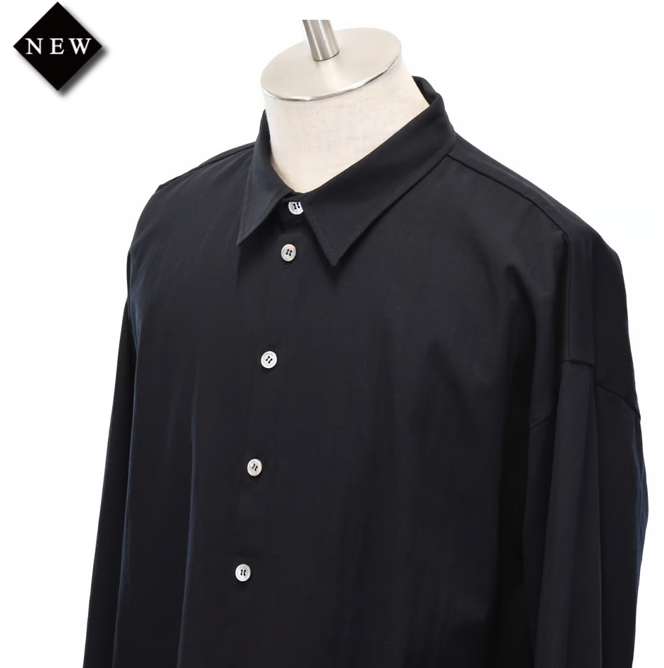 【MiDiom】ミディオム Storm Shield Over Shirt Black