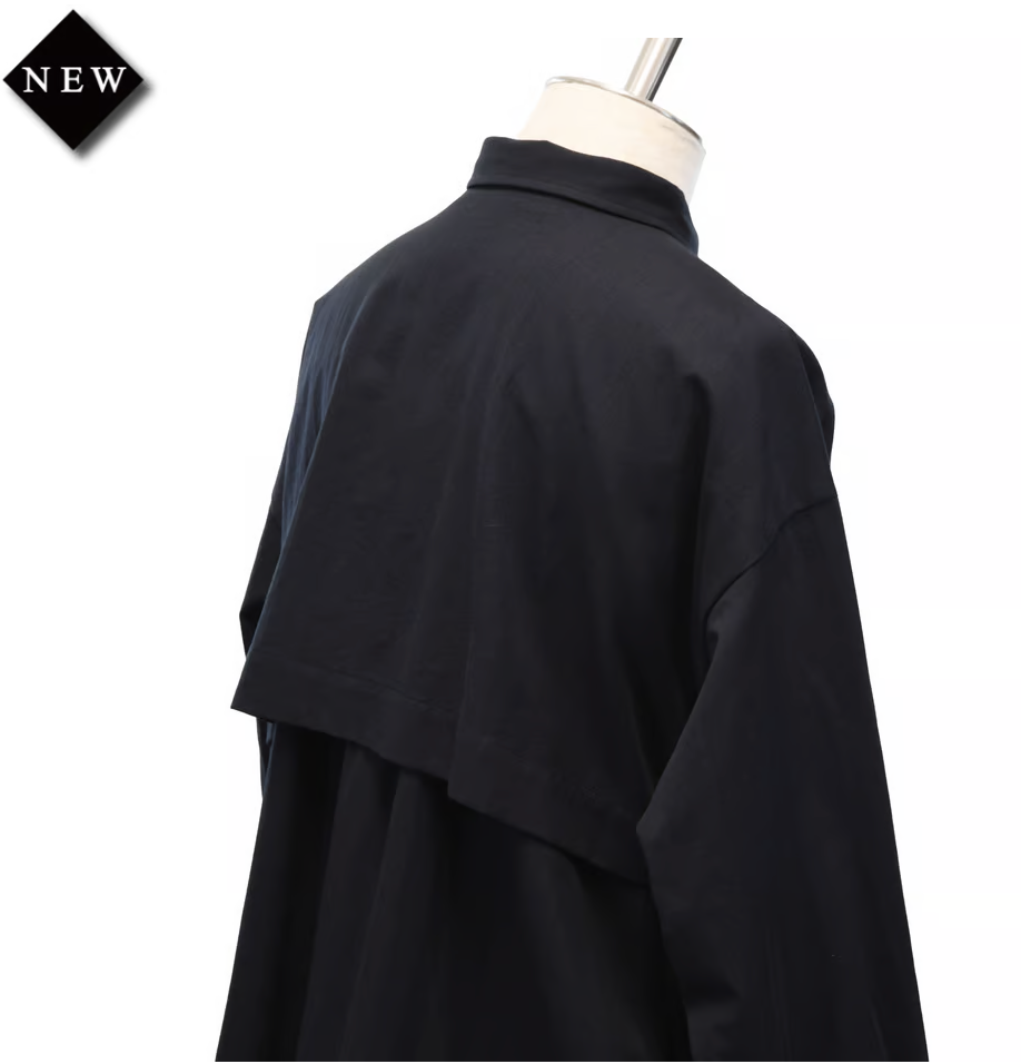 【MiDiom】ミディオム Storm Shield Over Shirt Black