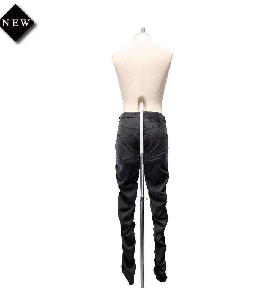 【MiDiom】ミディオム Printed Shirring Pants White/Grey/ブラック