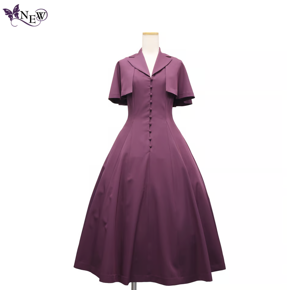 【Sheglit】シェグリット "Adelheid"ケープワンピース ライラック