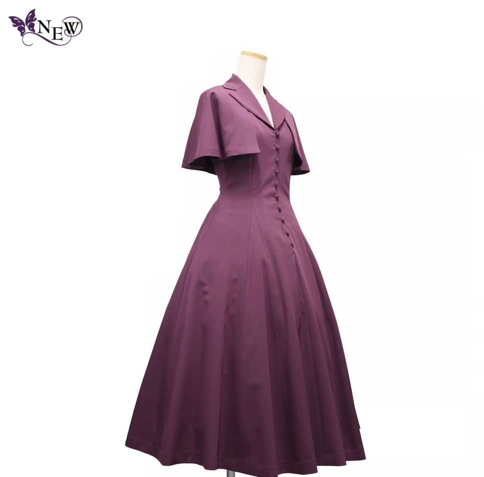 【Sheglit】シェグリット "Adelheid"ケープワンピース ライラック