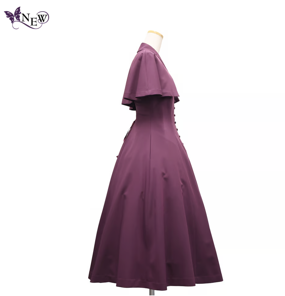 【Sheglit】シェグリット "Adelheid"ケープワンピース ライラック