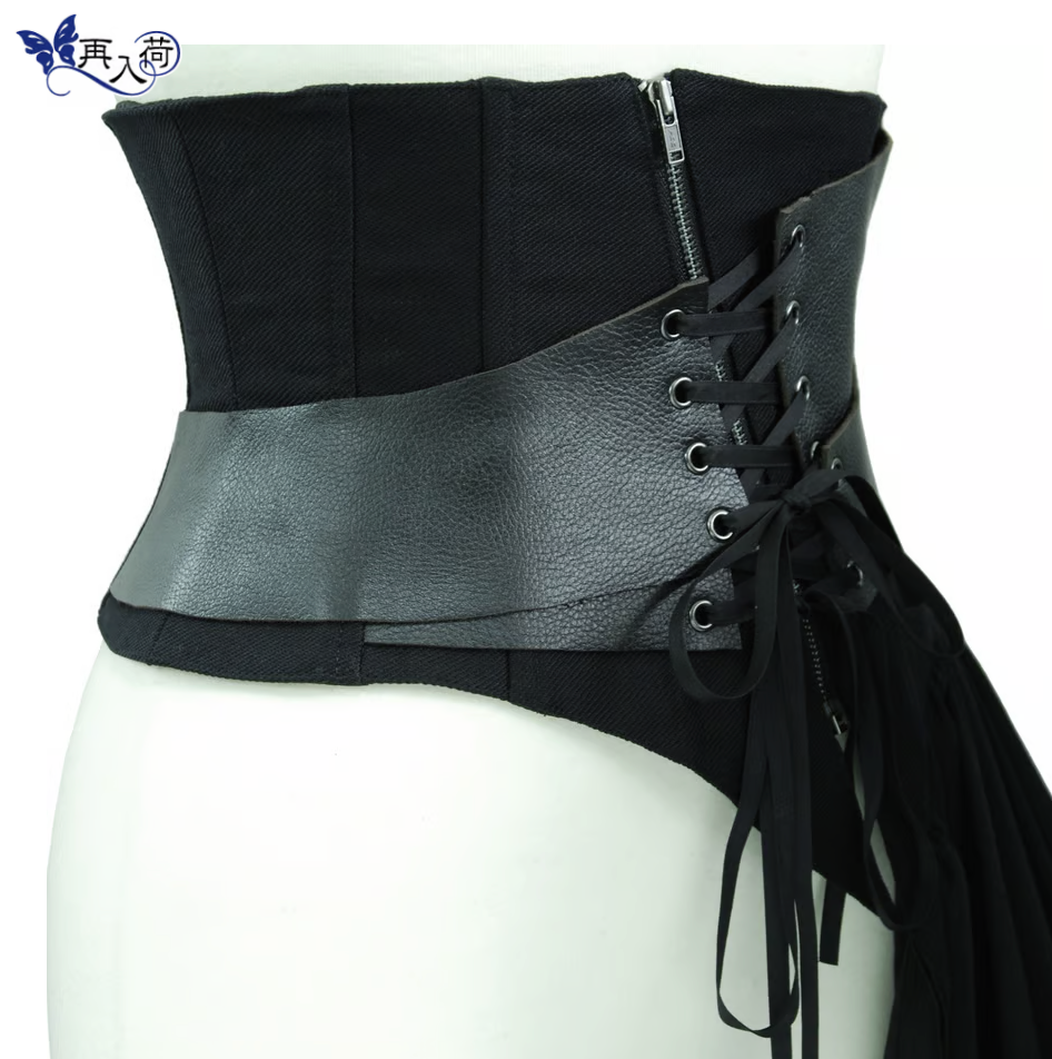 【Sheglit】シェグリット "Restraint"レザーコルセット ブラック