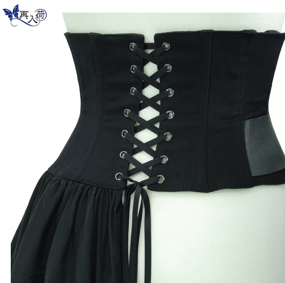 【Sheglit】シェグリット "Restraint"レザーコルセット ブラック