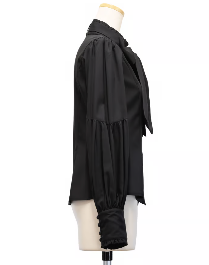 【Sheglit】シェグリット "Governess"ドレスブラウス ホワイト/グレー/ダークグリーン/ブラック