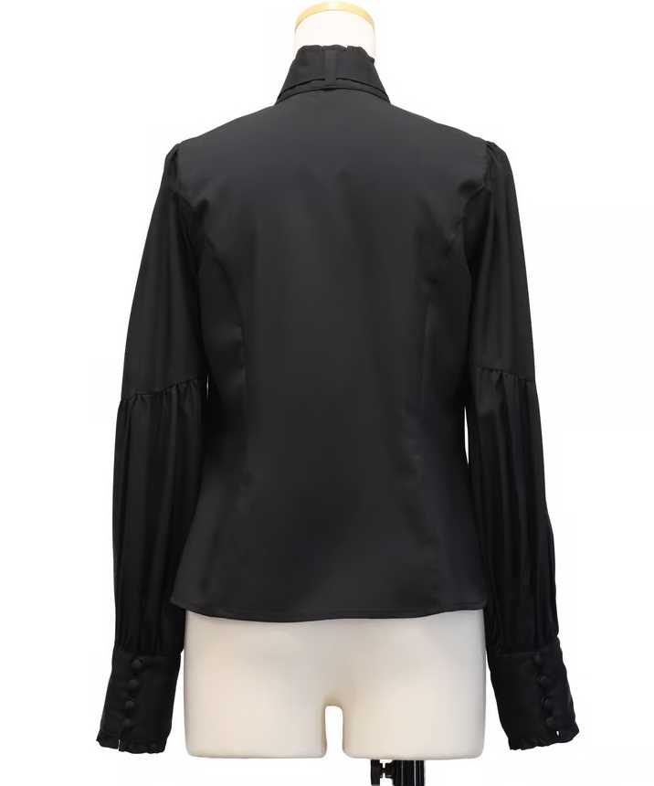 【Sheglit】シェグリット "Governess"ドレスブラウス ホワイト/グレー/ダークグリーン/ブラック