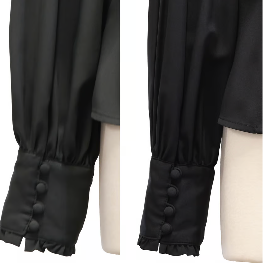 【Sheglit】シェグリット "Governess"ドレスブラウス ホワイト/グレー/ダークグリーン/ブラック