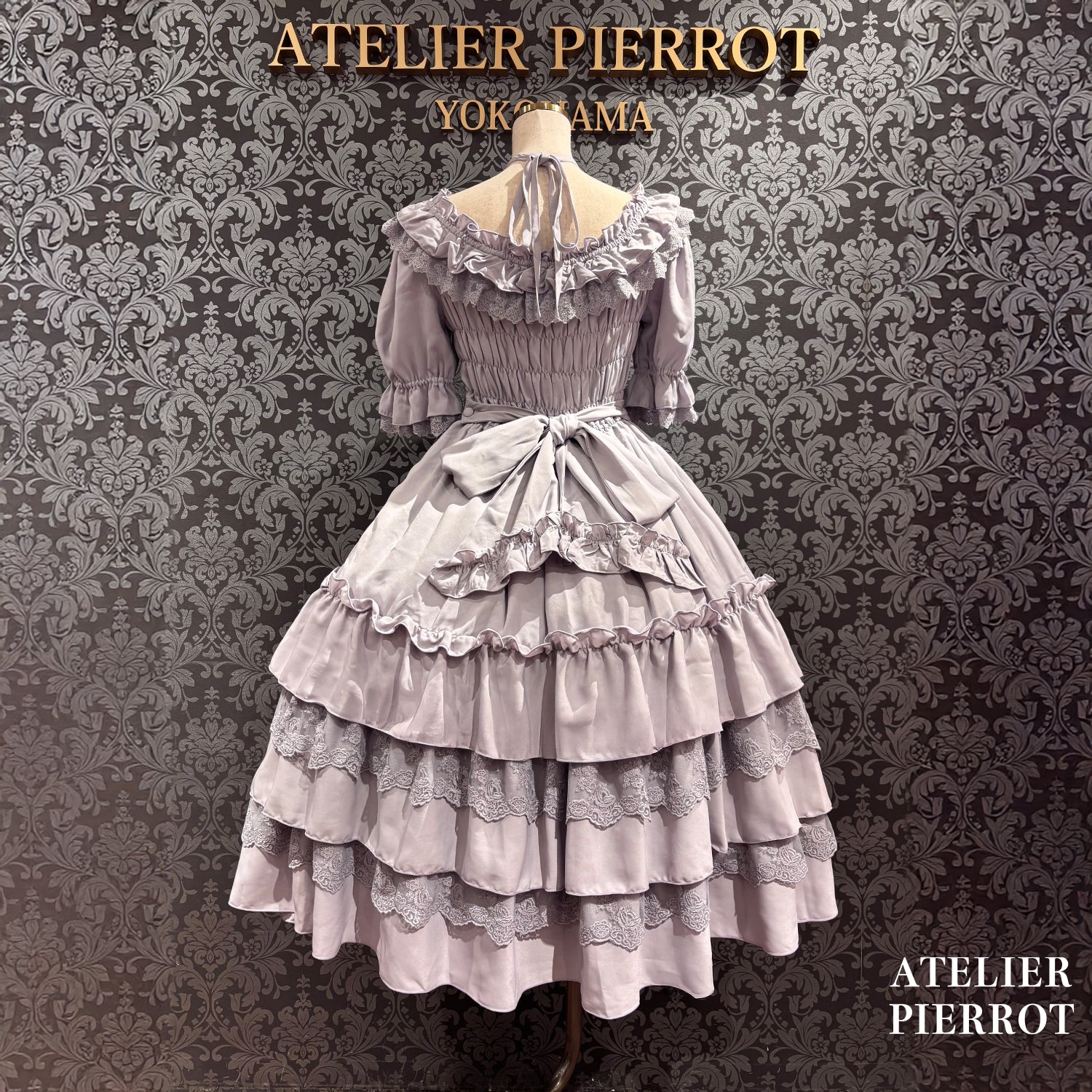 【ATELIER PIERROT】 ★Now accepting reservations★Aveline Mimore DressWhite/lavender/Navy/Black
