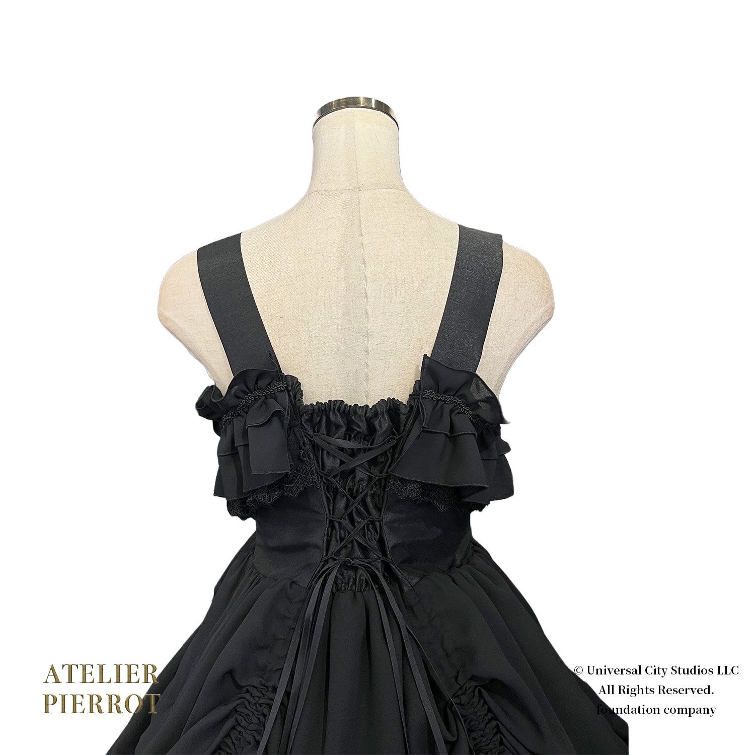 【ATELIER PIERROT】 WICKED/Elphaba’s Long Bustle JSK 黒×緑/黒×黒