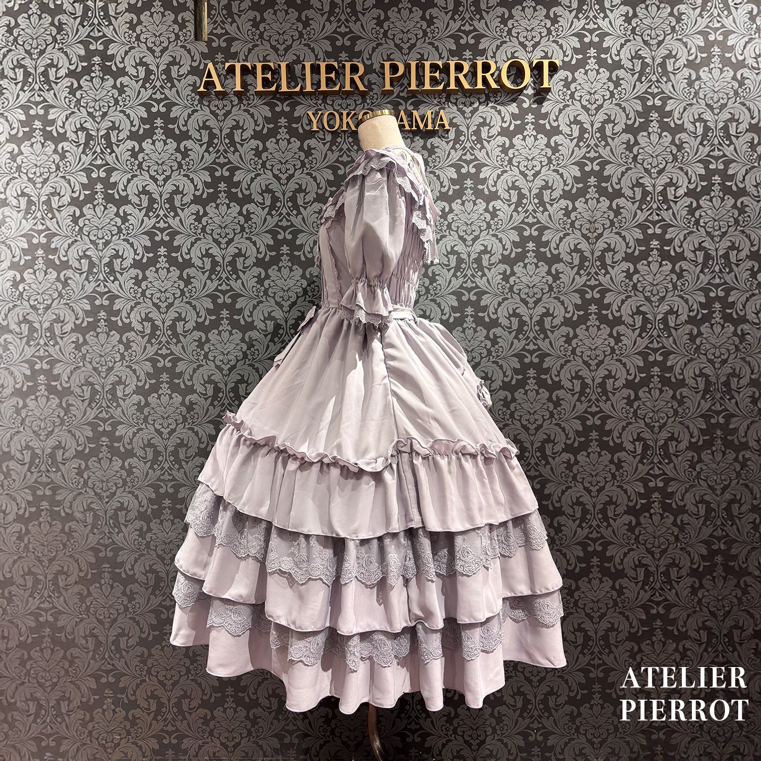 【ATELIER PIERROT】 ★Now accepting reservations★Aveline Mimore DressWhite/lavender/Navy/Black