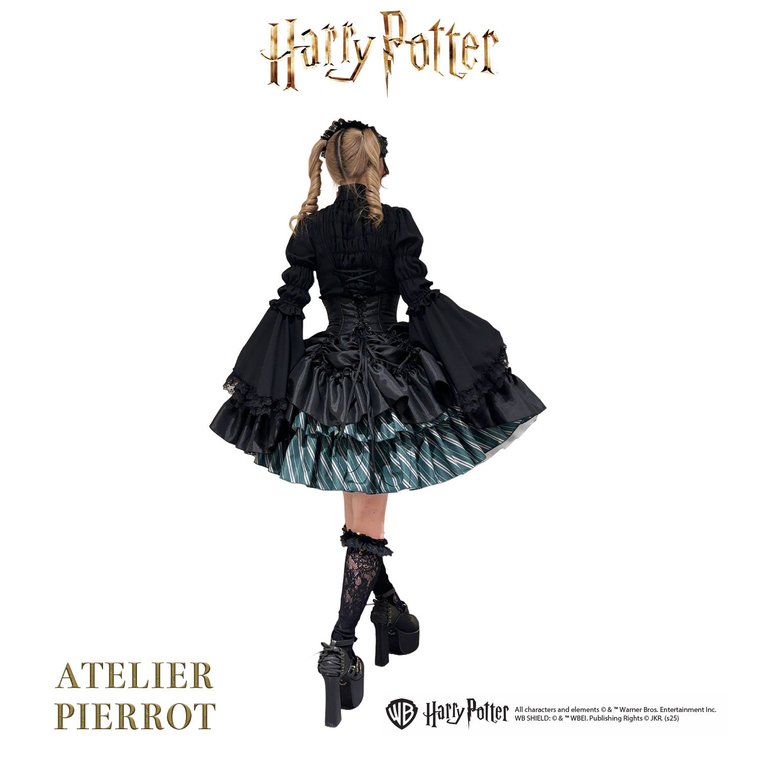 【ATELIER PIERROT】 Harry Potter ハリーポッター/バッスルコルセットスカート グリフィンドール/スリザリン/ハッフルパフ/レイブンクロー