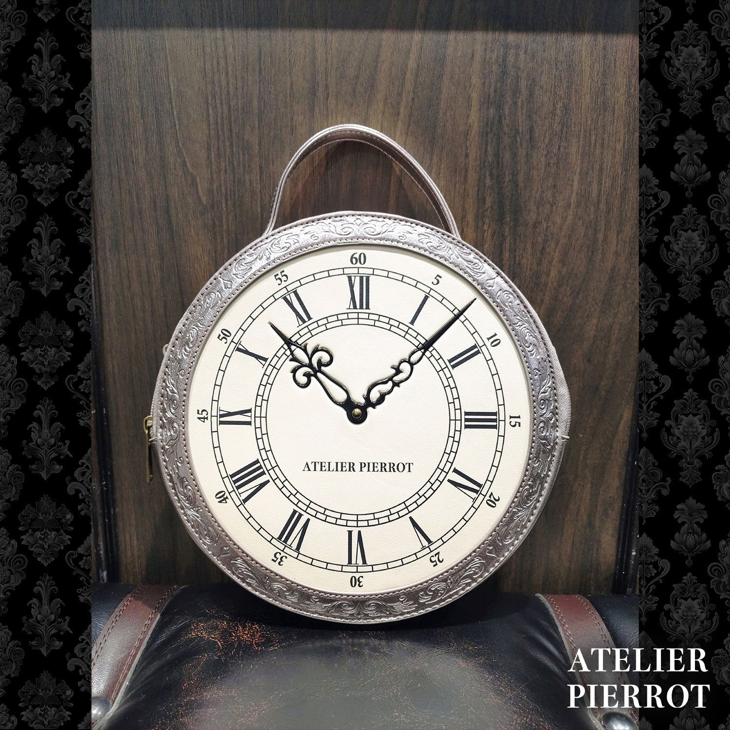 【ATELIER PIERROT】 ★ご予約受付中★ “Aeon” Clock Shoulder Bag -Gothic Lolita Shoulder Bag- 新色シルバー/ブロンズ/ブラック