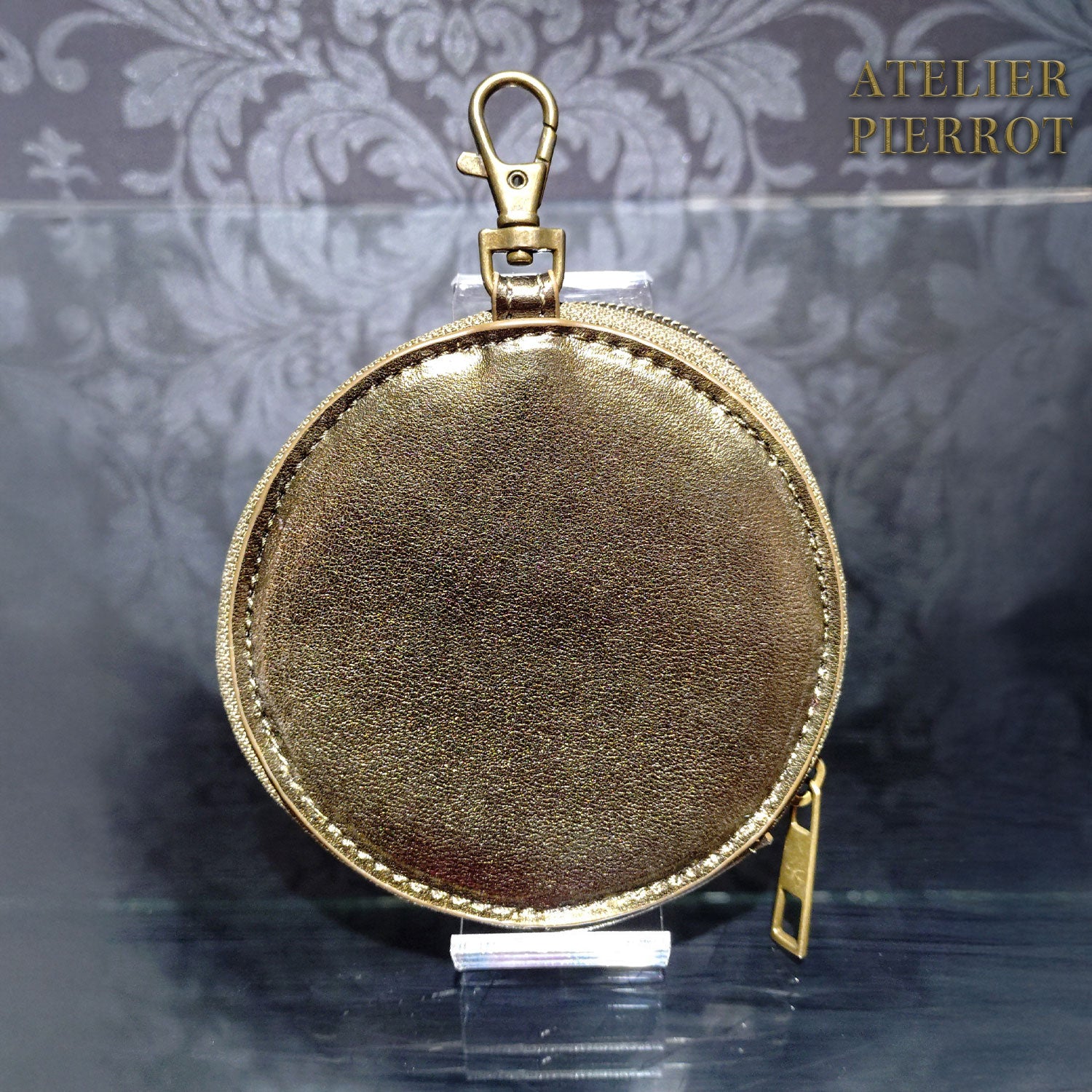 【ATELIER PIERROT】pochette a la la點菜硬幣錢包青銅/黑色