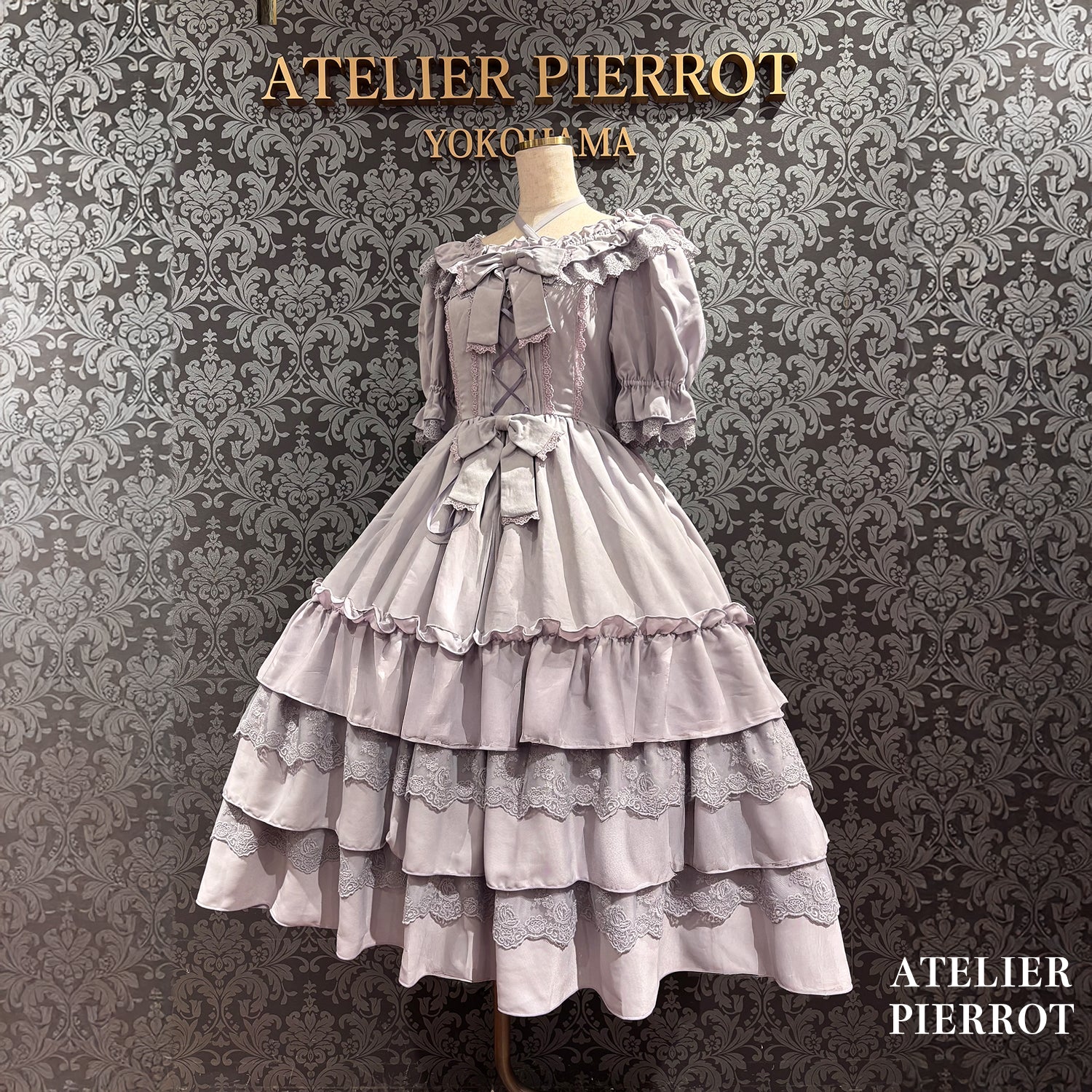 【ATELIER PIERROT】 ★Now accepting reservations★Aveline Mimore DressWhite/lavender/Navy/Black