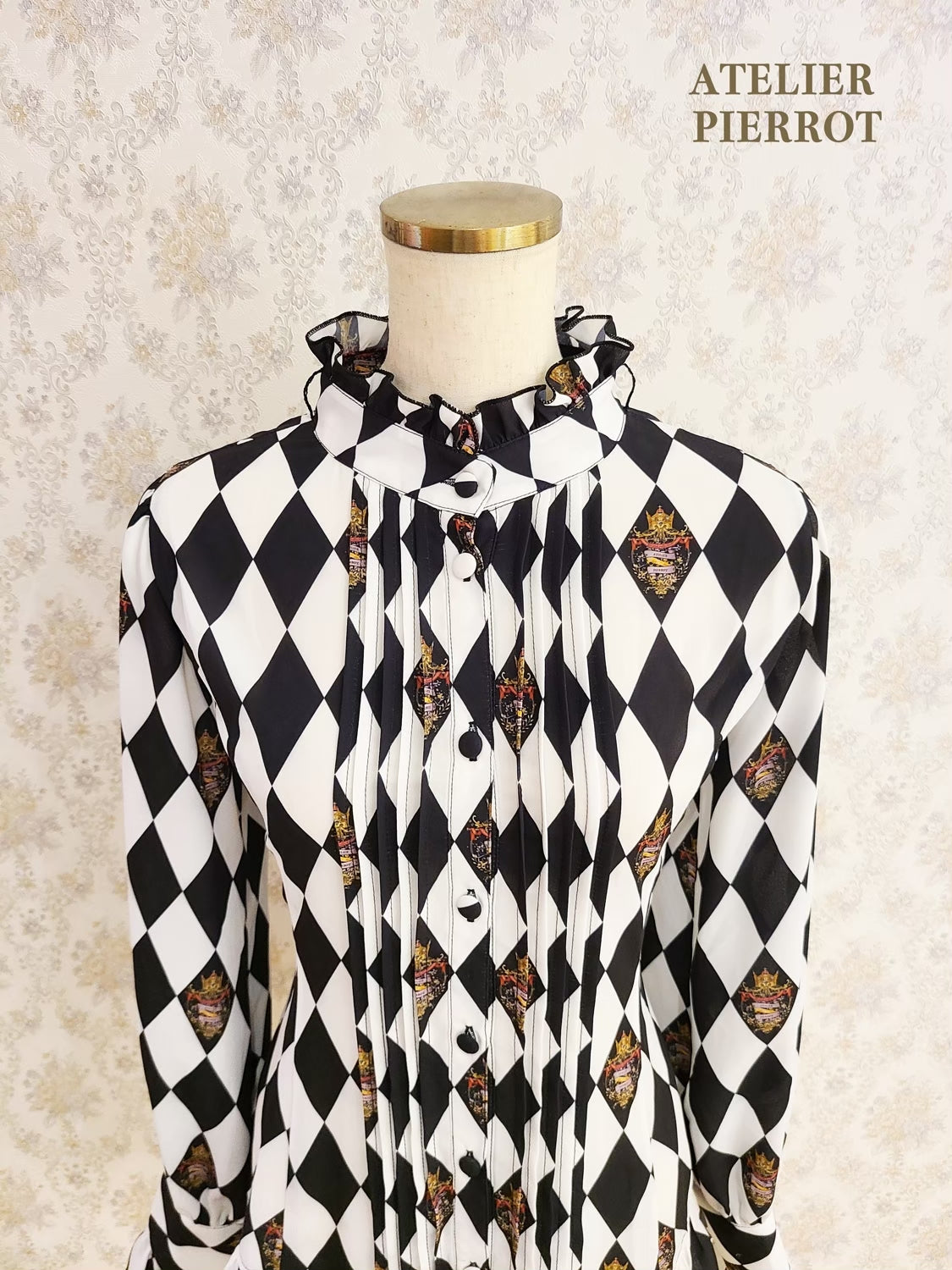 【ATELIER PIERROT】“钻石马戏”上衣黑色/波尔多/海军