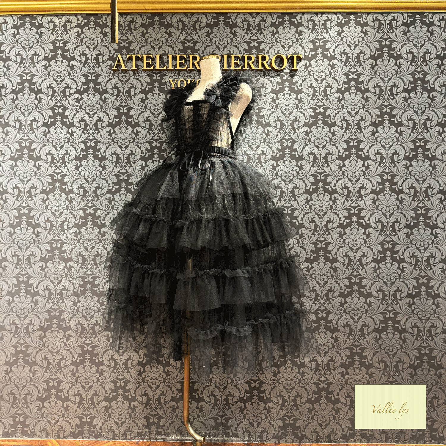 【Vallee lys】Vallee Nocturne Tulle Jumper Skirt白色/波尔多/紫色/黑色
