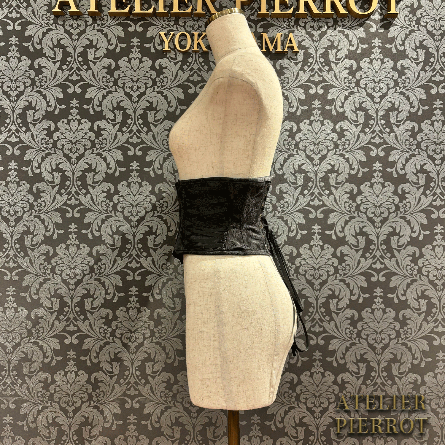 【ATELIER PIERROT】 Midnight Thorn Corset White/Wine/Navy/Black×White/Black