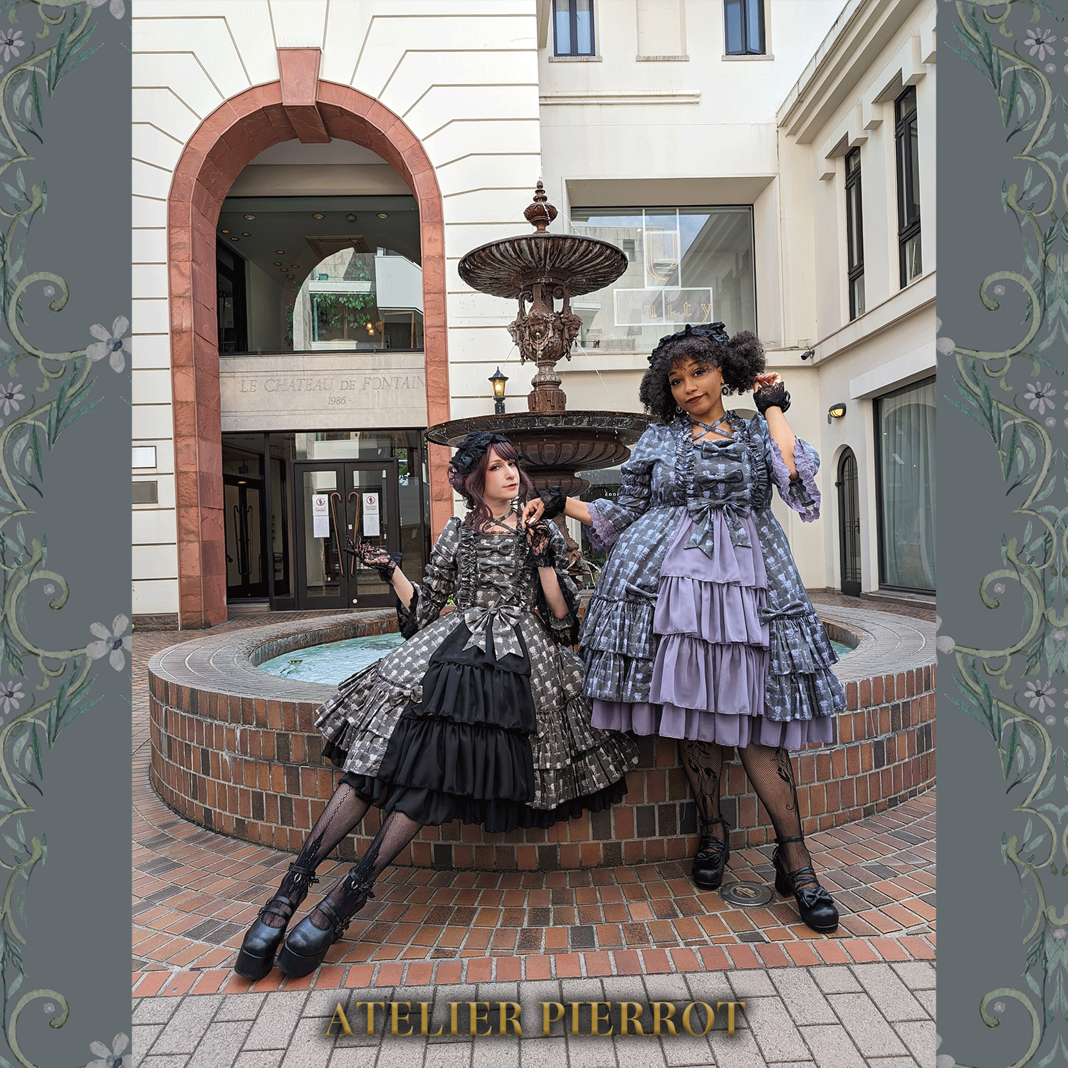 【ATELIER PIERROT】 Rosy Bouquet Dress Size 2