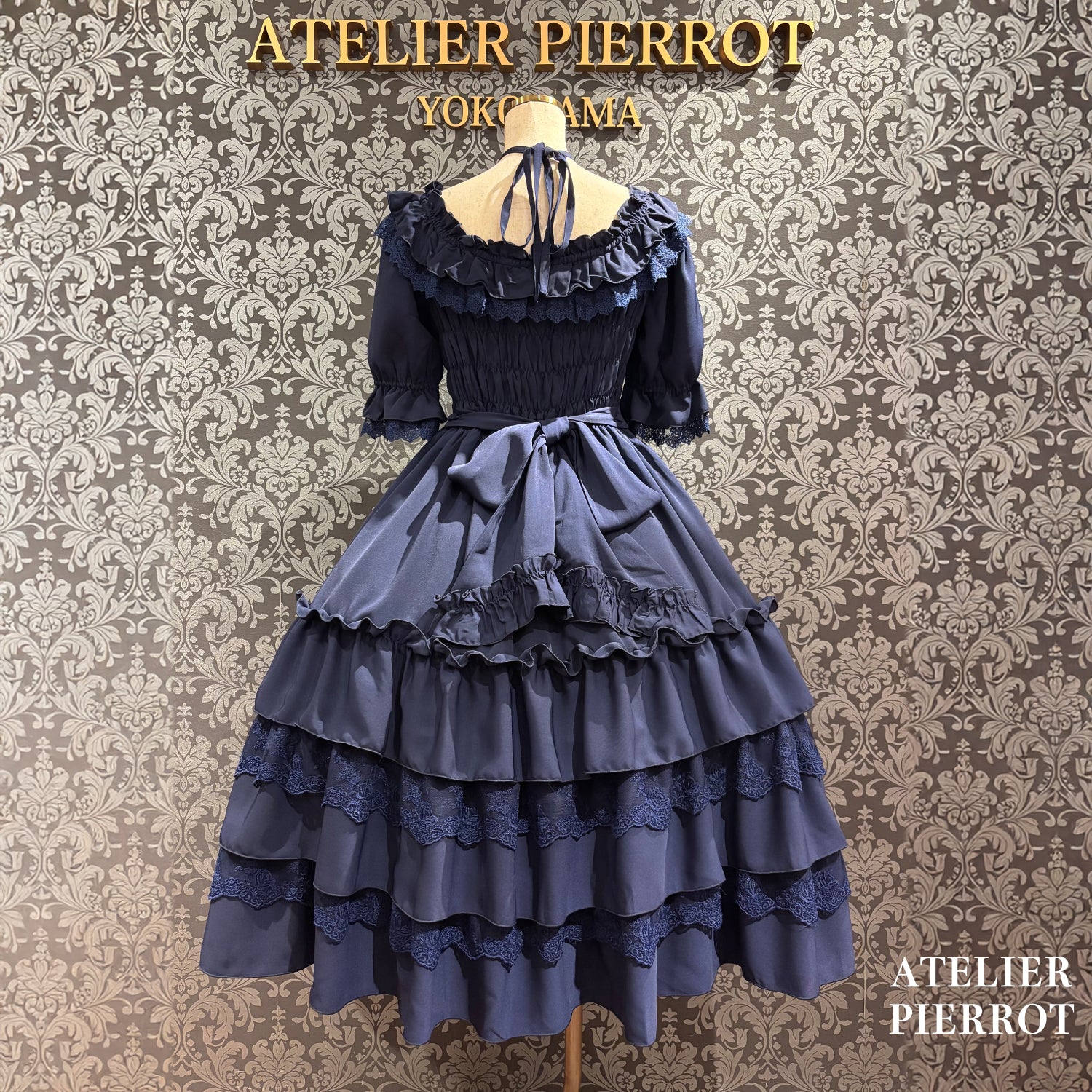 【ATELIER PIERROT】 ★Now accepting reservations★Aveline Mimore DressWhite/lavender/Navy/Black
