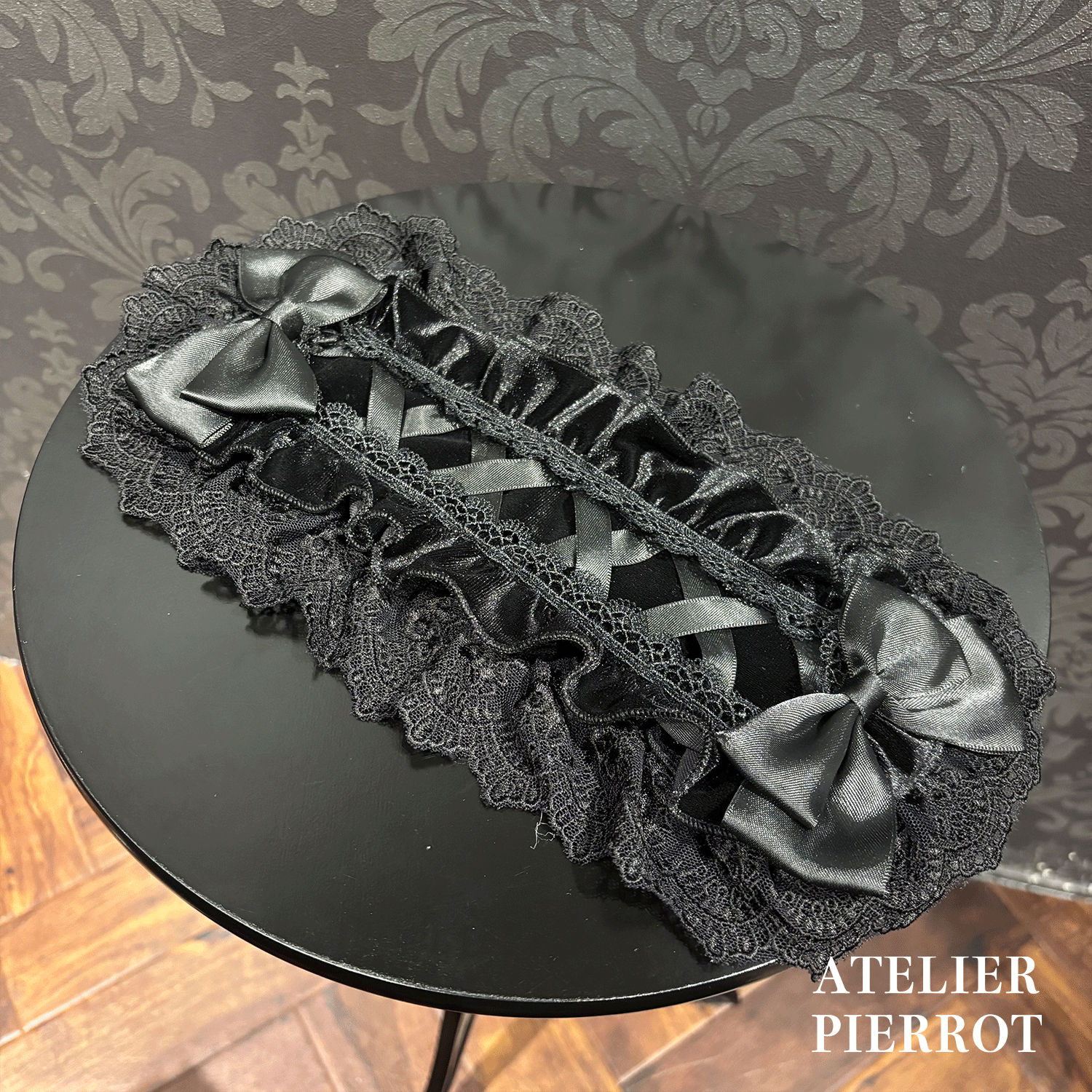【ATELIER PIERROT】 Adenophora Kopfschmuck Bordeaux/Marine/Schwarz ★Geplant, Mitte September bis zum Ende veröffentlicht zu werden★