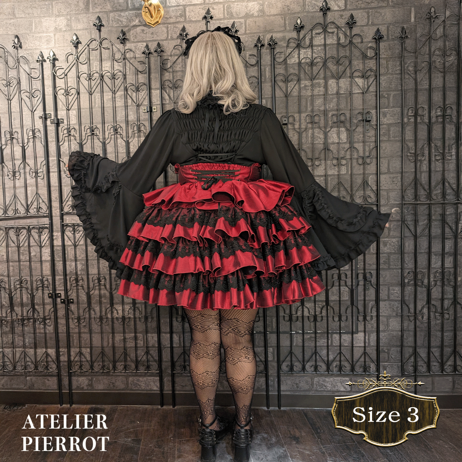 【ATELIER PIERROT】路易絲jabot襯衫加大小白色/波爾多/紫色/黑色尺寸2/尺寸3 ★從早期到6月中旬發布★